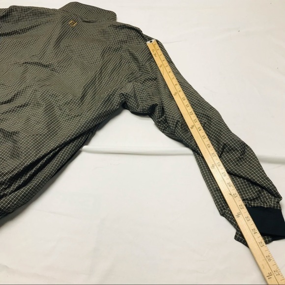 Dryjoys By Footjoy Plaid Checks Golf Jacket Large Brown Blue lightweight - Picture 9 of 10